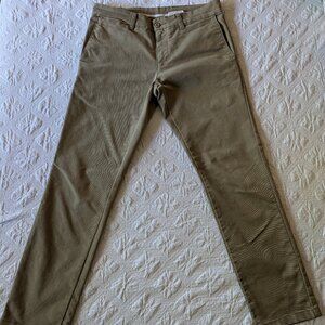 Carhartt Wip Sid Pants Mens 32x32 Khaki Slim Fit Tapered Leg; Hemmed to 32x29